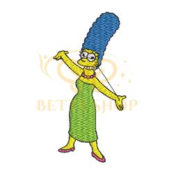Lady Marge Simpson Embroidery Png
