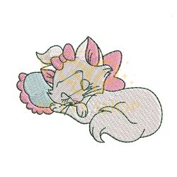The Aristocats Marie Sleeping Embroidery Png