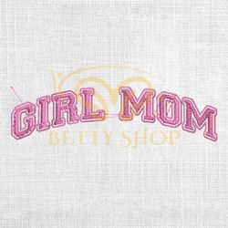 Girl Mom Retro Mother Day Sayings Embroidery