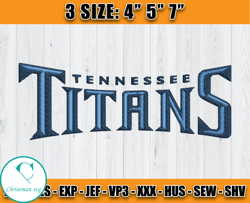 Tennessee Titans Embroidery Design, NFL Embroidery Designs, Embroidery Patterns, Machine Embroidery Design