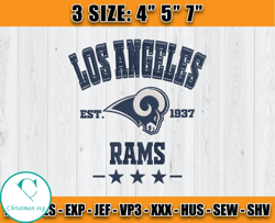 Los Angeles Rams Football Embroidery Design, Brand Embroidery, NFL Embroidery File, Logo Shirt 08
