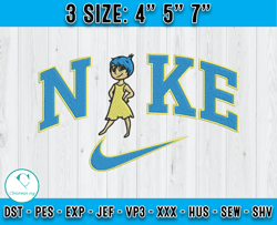 Nike Joy Embroidery, Inside Out Cartoon Inspired Embroidery, Embroidery Pattern