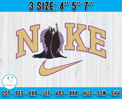 Maleficent Embroidery, logo Nike Embroidery, Maleficent Embroidery