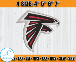 Atlanta Falcons Embroidery, NFL Falcons Embroidery, NFL Machine Embroidery Digital, 4 sizes Machine Emb Files-18-Corum