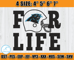 Panthers Embroidery, NFL Girls Embroidery, NFL Machine Embroidery Digital, 4 sizes Machine Emb Files -12 - Asbury
