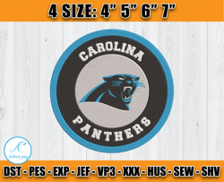 Panthers Embroidery, Embroidery, NFL Machine Embroidery Digital, 4 sizes Machine Emb Files -16 - Asbury