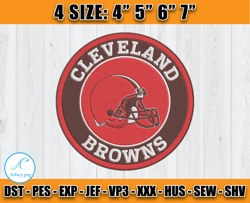 Cleveland Browns Logo Embroidery, Browns Embroidery Design, Logo sport embroidery, Embroidery Design D03