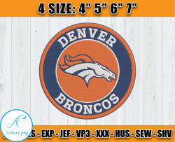 Denver Broncos Logo Embroidery, Broncos Embroidery, Football Embroidery Design, Embroidery Patterns D2 - Clasquinsvg