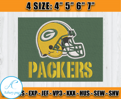 Green Bay Packers Logo Embroidery, Packers Logo Embroidery, Embroidery Patterns, Embroidery Design files, D3- Clasquinsv