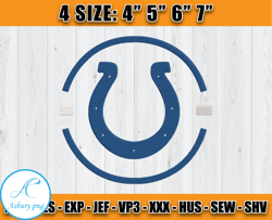 NFL Indianapolis Colts Logo Embroidery Design, Indianapolis Colts Embroidery Files, NFL Team Embroidery Files, D15Goldst