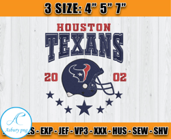 Houston Texans Football Embroidery Design, Brand Embroidery, NFL Embroidery File, Logo Shirt 54