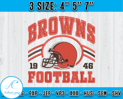 Cleveland Browns Football Embroidery Design, Brand Embroidery, NFL Embroidery File, Logo Shirt 84