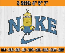 Nike Minions Kevin, Minions Embroidery, Cartoon Character Embroidery