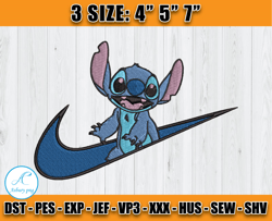 Nike Stitch Embroidery, embroidery applique, Lilo and Stitch Embroidery