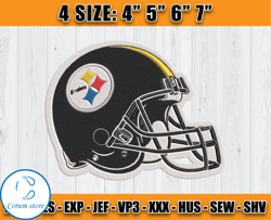 Helmet Steelers Embroidery, Vikings Embroidery File, Steelers Logo, Sport Embroidery
