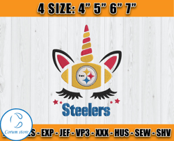 Unicon Pittsburgh Steelers File, Unicon Embroidery Design, Pittsburgh Steelers Embroidery Design, Sport Embroidery