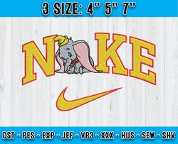 Nike X Dumbo and mother, Dumbo embroidery, Cartoon embroidery Design