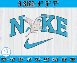 Nike x Pegasus Embroidery, Hercules Character Embroidery, applique embroidery designs
