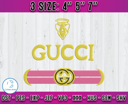 Gucci Logo embroidery, logo fashion embroidery design file