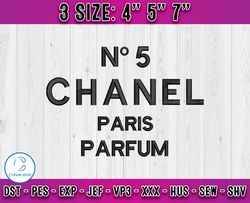 Chanel Paris Parfum embroidery, chanel embroidery, logo fashion embroidery