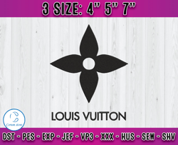 LV logo embroidery, LV embroidery, logo fashion embroidery