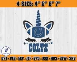 Unicon Indianapolis Colts Embroidery File, Unicon Embroidery Design, Colts Embroidery Design, Sport Embroidery, D6