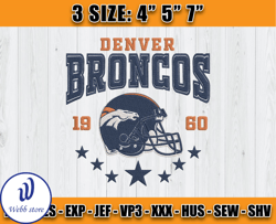 Denver Broncos Football Embroidery Design, Brand Embroidery, NFL Embroidery File, Logo Shirt 53