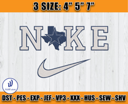 Dallas Cowboys Nike Embroidery Design, Brand Embroidery, NFL Embroidery File, Logo Shirt 154