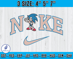Nike Sonic Embroidery Anime, Sonic Embroidery Design Machine