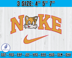 Nike Sonic Character Embroidery, Miles Tails Prowere Embroidery