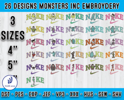Bundle 26 Designs Monsters INC embroidery, machine embroidery patterns