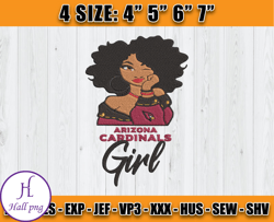 Cardinals Embroidery, NFL Girls Embroidery, NFL Machine Embroidery Digital, 4 sizes Machine Emb Files -12 - vogue