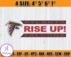 Atlanta Falcons Embroidery, NFL Falcons Embroidery, NFL Machine Embroidery Digital, 4 sizes Machine Emb Files-03-Hall