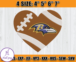 Ravens Embroidery, NFL Ravens Embroidery, NFL Machine Embroidery Digital, 4 sizes Machine Emb Files -12 & Hall