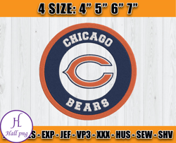 Chicago Bears Embroidery, Snoopy Embroidery, NFL Machine Embroidery Digital, 4 sizes Machine Emb Files -13 Hall