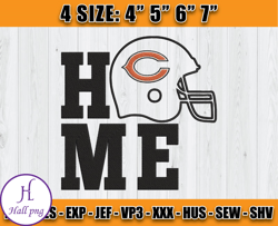 Chicago Bears Embroidery, NFL Chicago Bears Embroidery, NFL Machine Embroidery Digital, 4 sizes Machine Emb Files - 17 H