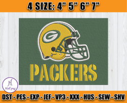 Green Bay Packers Logo Embroidery, Packers Logo Embroidery, Embroidery Patterns, Embroidery Design files, D3- Diven