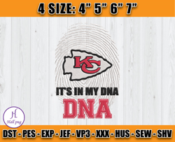 It's My DNA Chiefs Embroidery Design, Indianapolis Chiefs Embroidery, Football Embroidery Design, Embroidery Patterns, D