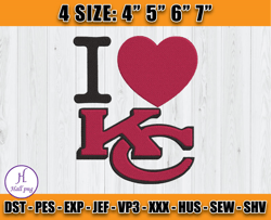 I Love Chiefs Embroidery Design, Chiefs Embroidery, Sport Embroidery, Football Embroidery Design, D20- Hall