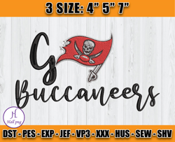 Tampa Bay Buccaneers Embroidery Design, Brand Embroidery, Embroidery File, NFL Sport Embroidery