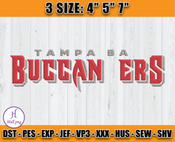 Tampa Bay Buccaneers Embroidery Designs, NFL Embroidery Designs, Digital Download, NFL Buccaneers Embroidery