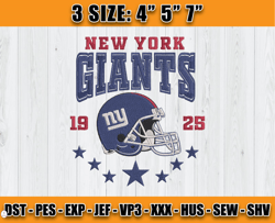 New York Giants Football Embroidery Design, Brand Embroidery, NFL Embroidery File, Logo Shirt 43
