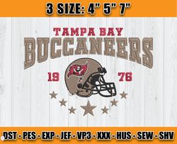 Tampa Bay Buccaneers Football Embroidery Design, Brand Embroidery, NFL Embroidery File, Logo Shirt 47