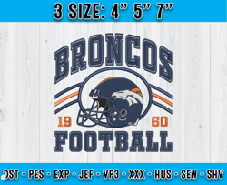 Denver Broncos Football Embroidery Design, Brand Embroidery, NFL Embroidery File, Logo Shirt 85