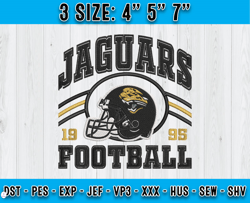 Jacksonville Jaguars Football Embroidery Design, Brand Embroidery, NFL Embroidery File, Logo Shirt 88