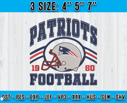New England Patriots Football Embroidery Design, Brand Embroidery, Logo Shirt