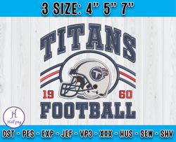 Tennessee Titans Football Embroidery Design, Brand Embroidery, NFL Embroidery File, Logo Shirt