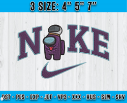 Nike Purple Embroidery, Disney Nike Embroidery, embroidery file