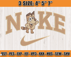 Nike X Uncle Stripe embroidery, Bluey Character embroidery, embroidery machine