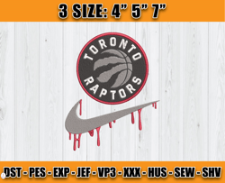 Toronto Raptors Embroidery Design, Basketball Nike Embroidery Machine Design